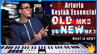 🎹 Arturia KeyLab Essential NEW vs OLD Whats New  Mk3 vs Mk2 [upl. by Ahsitneuq964]