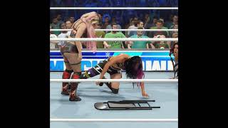 Alexa Bliss and Team RAW INVADE SmackDown  shorts wwe2k23 biancabelair alexabliss rhearipley [upl. by Zehc]