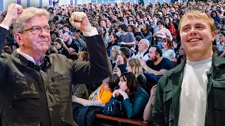 Conférence de JeanLuc Mélenchon et Louis Boyard à lUniversité de Nanterre [upl. by Odraboel]