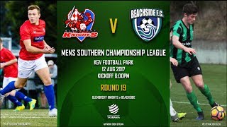 Mens Southern Championship Glenorchy Knights v Beachside [upl. by Noxas]