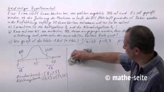 Beidseitiger Hypothesentest über Normalverteilung berechnen Beispiel 1  W2007 [upl. by Nay]