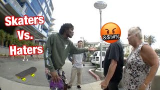 🛹SKATERS Vs HATERS🤬 2021  Karen Vs Skateboarders😂 MUST WATCH 😳 [upl. by Eclud]