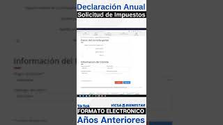 Como Solicitar Devolución de IMPUESTOS de Años Anteriores💰💳Formato Electrónico de Devoluciones FED✅🤑 [upl. by Marylynne]