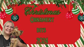 CHRISTMAS ORNAMENT DIYS 2024 12 DAYS OF CHRISTMAS PLAYLIST1ST OF THE MONTH CHALLENGE [upl. by Sherill]