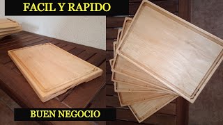 TABLAS PARA CARNE fácil y rápido de hacer BUEN NEGOCIO [upl. by Llerrahs]