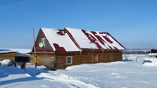 Life in winter in a russian village in Russia [upl. by Cr]