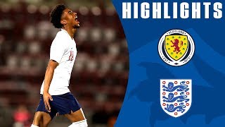 Scotland U21 02 England U21  Nelson Hits Stunning Free Kick  Official Highlights [upl. by Glimp]