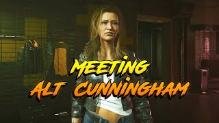 Cyberpunk 2077 Transmission Meeting Alt Cunningham [upl. by Dine]