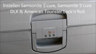 Samsonite Scure Samsonite Scure DLX amp American Tourister LocknRoll TSAslot instellen [upl. by Kemme408]