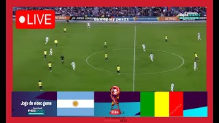 🔴LIVE  Argentina U17 vs Mali U17  3rd Place  Fifa U17 World Cup 2023  Pes 21 Gameplay [upl. by Shep]