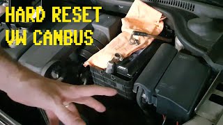 VW how to hard reset CAN BUS components  como reiniciar componentes CAN BUS [upl. by Atalanta]