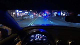 2018 AUDI RS3 STAGE 1 MILLTEK  NIGHT DRIVE POV [upl. by Hsac]