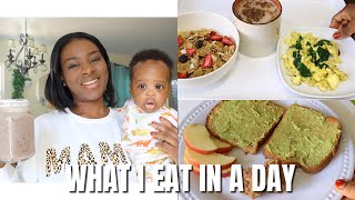 WHAT I EAT IN A DAY AS A BREASTFEEDING MOM  Increases Milk Production  Mom Of Three [upl. by Muriel585]