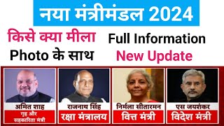 Modi Cabinet Minister 2024  mantri mandal 2024 by gk Rahat  Mantri list 2024 [upl. by Annel916]