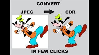 Convert JPEG to CDR IN FEW CLICKS AND SECONDS [upl. by Asirap]