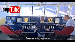 Mv Stroombank departing the Port of Rotterdam with pilot  timelaps video [upl. by Pronty]