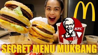 MCDO  KFC SECRET MENU MUKBANG [upl. by Dich70]