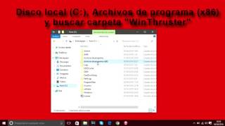 DESCARGAR E INSTALAR WINTHRUSTER [upl. by Maurise]