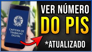 Como VER o NÚMERO DO PIS na CARTEIRA DE TRABALHO DIGITAL 2024 Atualizado [upl. by Bascomb]