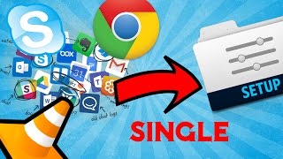 HOW TO INSTALL MULTIPLE SOFTWARES AT ONCE MAKE A SINGLE SETUP  2017 [upl. by Nepets]