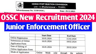 OSSC Junior Enforcement Officer Recruitment 2023  OSSC New Recruitment 2023  OSSC Recruitment 2023 [upl. by Stephannie418]