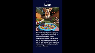 English word leap verb C1 [upl. by Aissert]