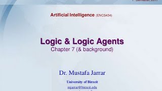 Logic and Logic Agents [upl. by Dav]