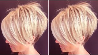 Short Pixie Haircuts for women  Asymmetrical Layered Bob Haircut Tips [upl. by Ashia]