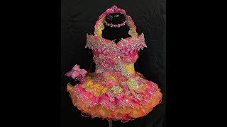 Kaylie’s custom national level ultra Glitz cupcake dress by You Go Girl Pageant Wear [upl. by Ahsinehs]