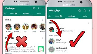 How To Change whatsapp Status style To Vertical in whatsapp latest updatehorizon style to vertical [upl. by Micheil]