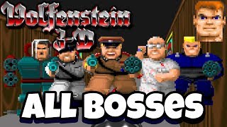 Wolfenstein 3D  All Bosses  Ending [upl. by Cutty527]