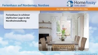 Norderney Ferienhaus in schöner idyllischer Lage in der Nordhelmsiedlung  FeWodirektde Video [upl. by Natsuj887]