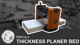 Reduce Planer Snipe  Making a New Compact Planer Bed for the Thickness Planer [upl. by Edmanda]