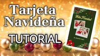 Tutorial de Tarjeta Navideña Hecha en CapCut  Alternativa a Canva PRO [upl. by Eerok]