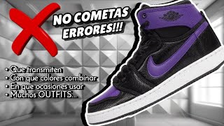 ZAPATILLAS sneakers MORADAS → Como combinar y vestirlas  muchos OUTFITS para hombre [upl. by Eiser]