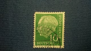 Stamp nr 1 BUNDESPOST DEUTSCHE 10 [upl. by Dosi]