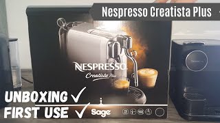 Nespresso Creatista Plus UNBOXING and FIRST USE  How to use this coffee machine for the first time [upl. by Asert]