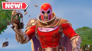 NEW MAGNETO Skin Gameplay In Fortnite [upl. by Zipnick118]