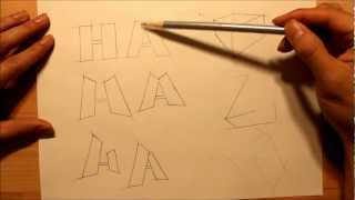 How to Draw Graffiti Letters Step by Step BEGINNER  Graphics Graffiti and Illustration [upl. by Alger]