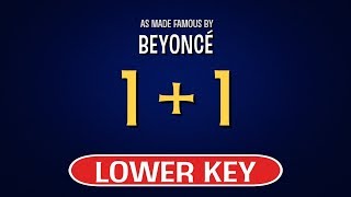 Beyonce  1  1  Karaoke Lower Key [upl. by Quarta]