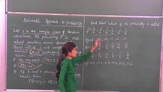 MATHSXI1605 Axiomatic approach to probability Pradeep Kshetrapal channel [upl. by Grunenwald]