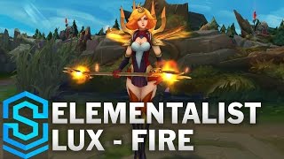 Elementalist Lux Kostüm Tanıtımı League of Legends [upl. by Leonid]