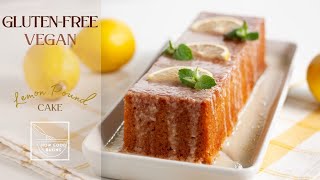 GLUTEN FREE amp VEGAN Lemon Pound Cake with Lemon Glaze  Loaf Cake [upl. by Anihta279]