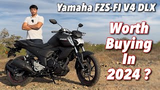 2024 Yamaha FZSFI V4 DLX Review  Yamaha Please Upgrade It [upl. by Jasen]