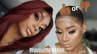 BOLD HOLD FIRST IMPRESSION  MY NEW REDBURGUNDY LACE WIG [upl. by Zillah]