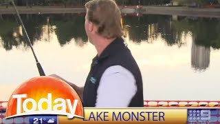 Fishing segment on live tv goes horribly wrong [upl. by Ives578]