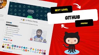 Next Level GitHub Profile README NEW 2022Markdown template  Improve Your Github profiles [upl. by Leahey]