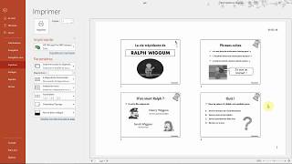 IMPRIMER des diapositives POWERPOINT  Tutoriel Office 365 [upl. by Attey939]