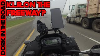 2022 Kawasaki KLR 650 Freeway Test [upl. by Adnana]