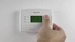 Honeywell Home RTH2300 Thermostat Advanced Programming [upl. by Kopple]